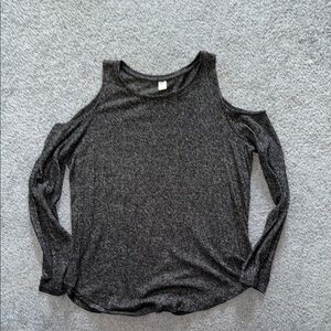 Women's old navy Gray Cold Shoulder Top